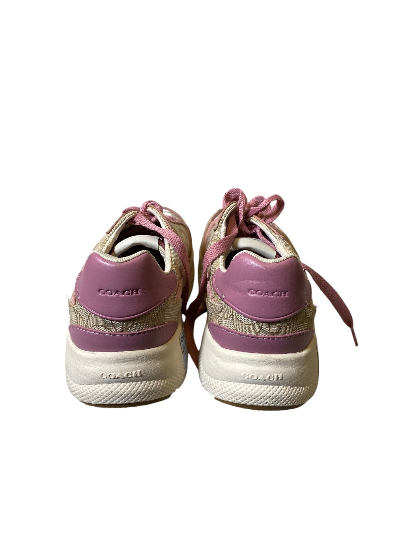 Shoes Athletic By Coach In Pink & Tan, Size: 9