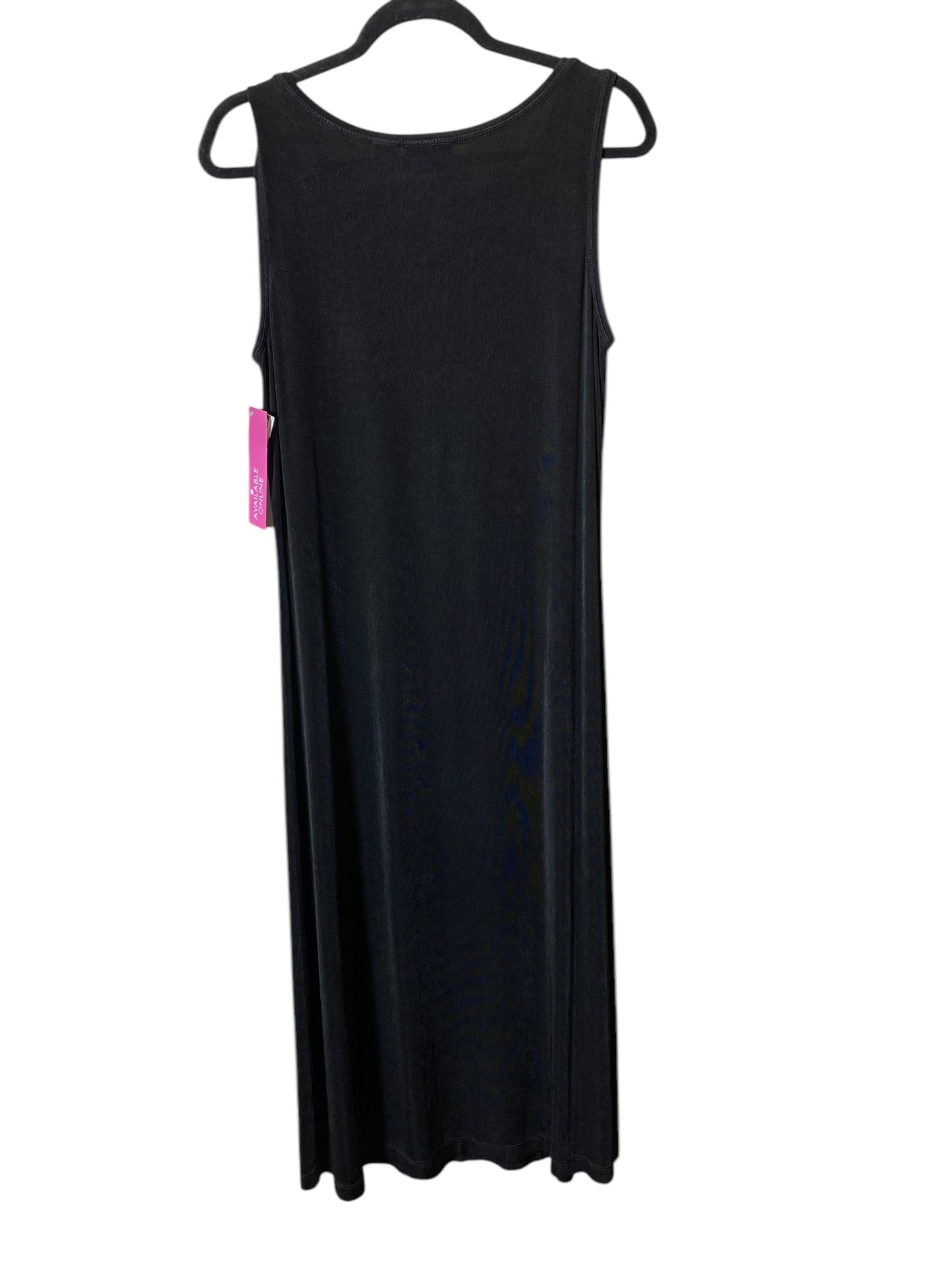 Dress Casual Midi By Chicos In Black, Size: L