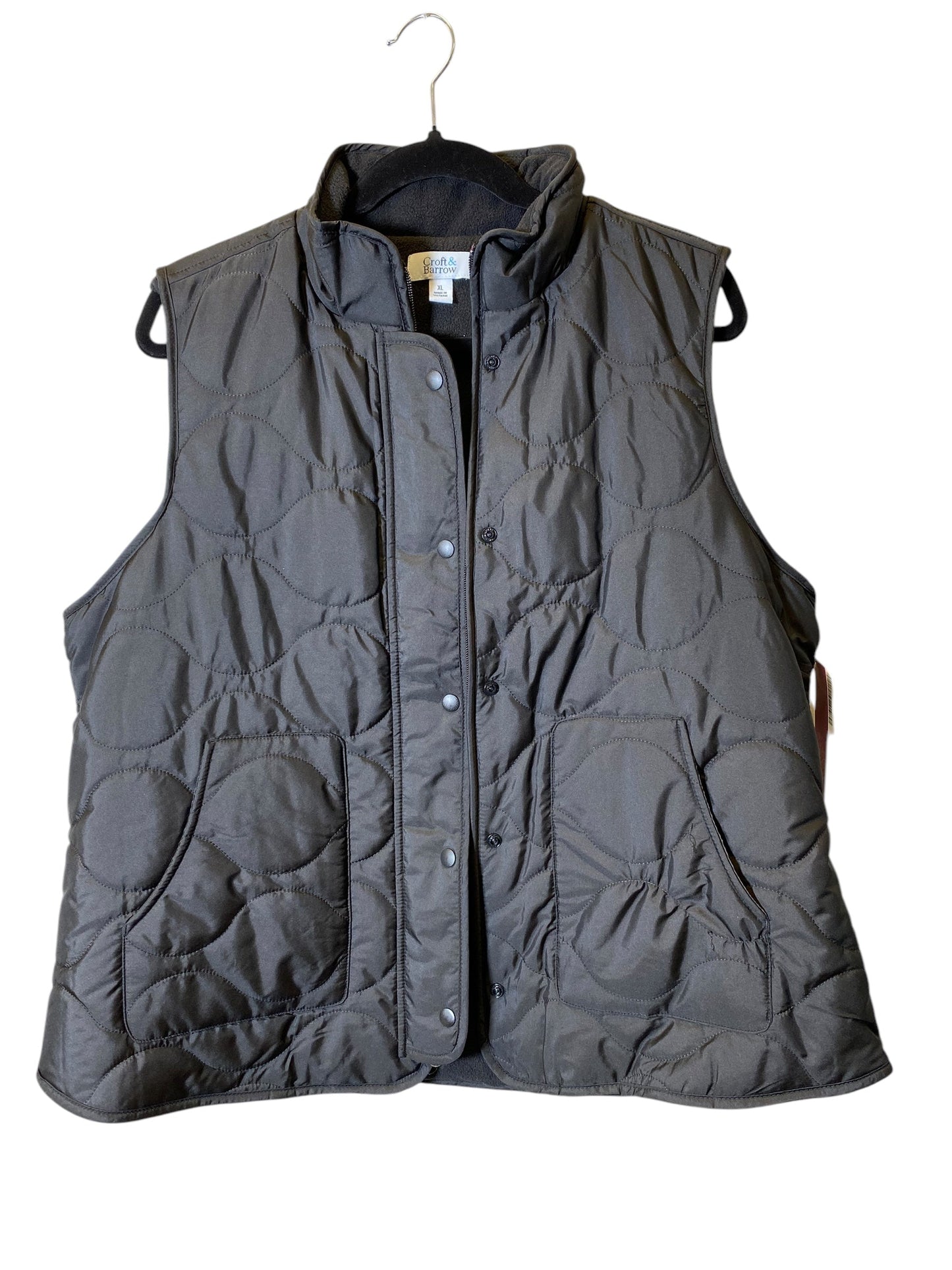 Vest Puffer & Quilted By Croft And Barrow In Black, Size: Xl