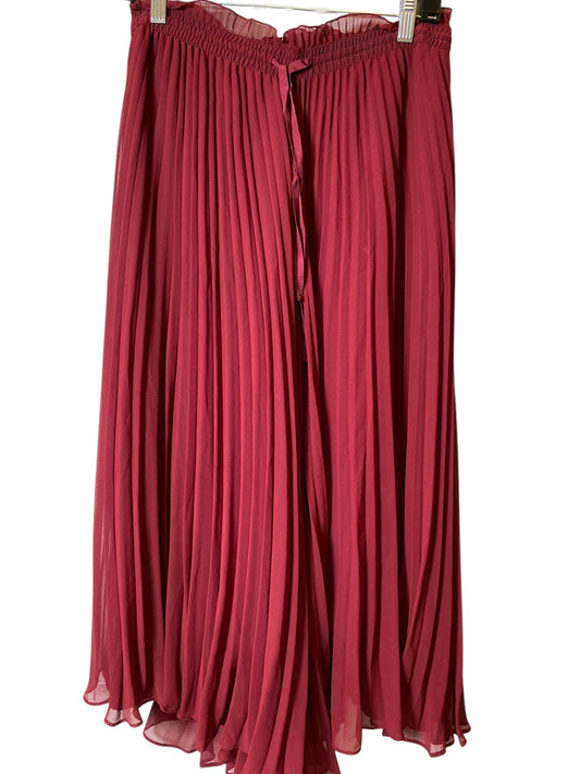 Skirt Maxi By Zara In Red, Size: M