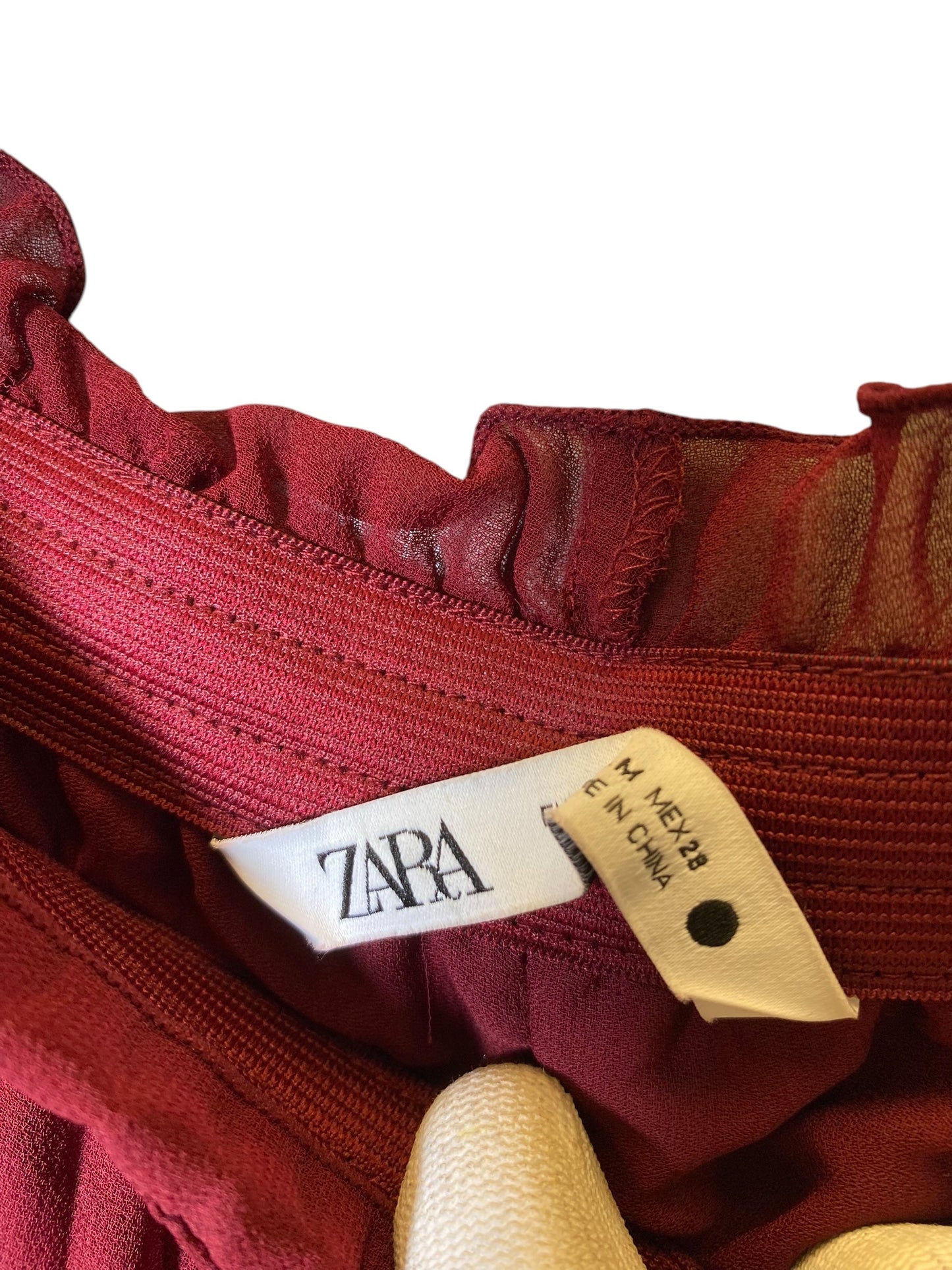 Skirt Maxi By Zara In Red, Size: M