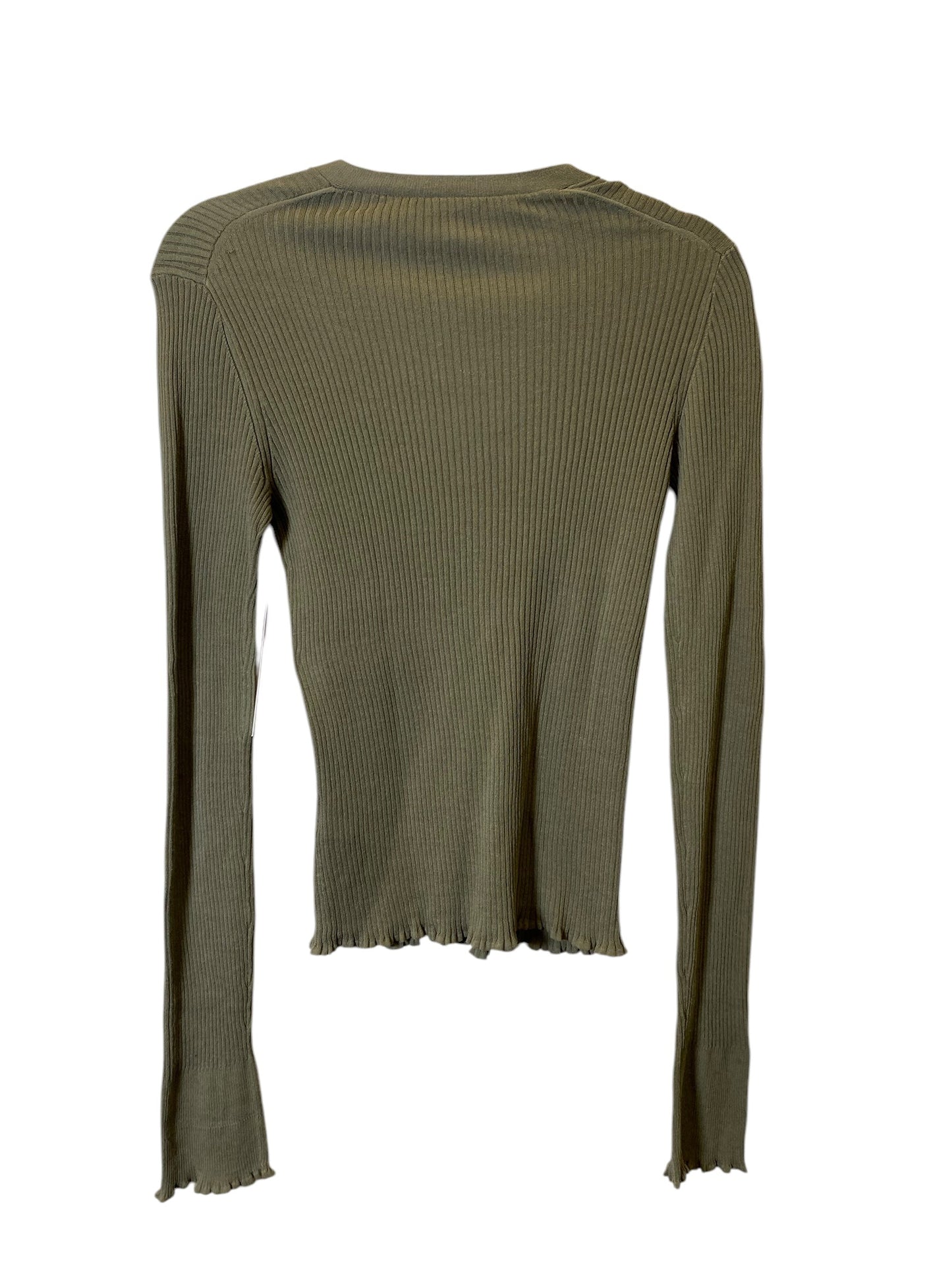 Sweater Cardigan By Vince In Green, Size: L