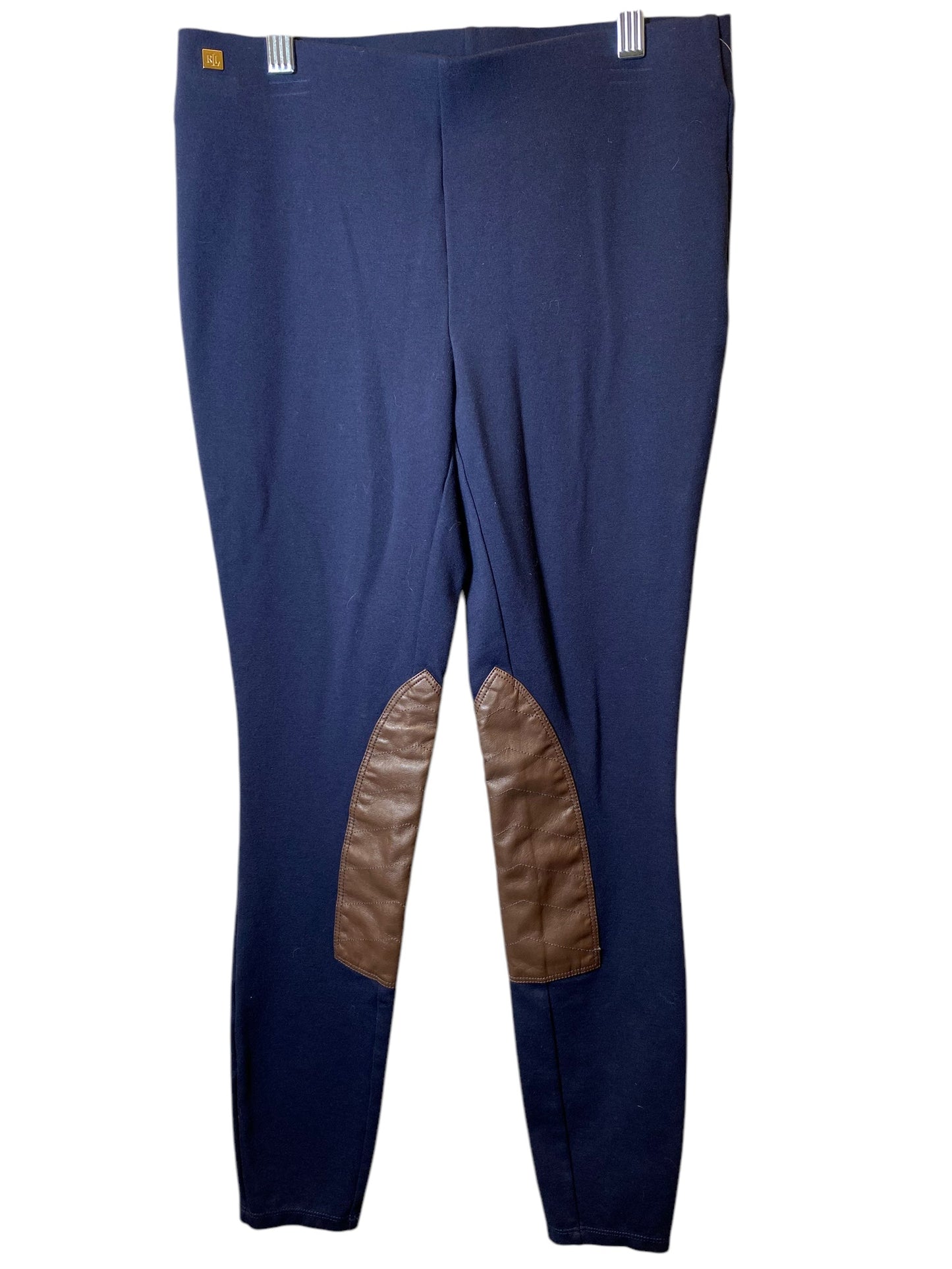 Pants Leggings By Lauren Brooke In Blue & Brown, Size: 4