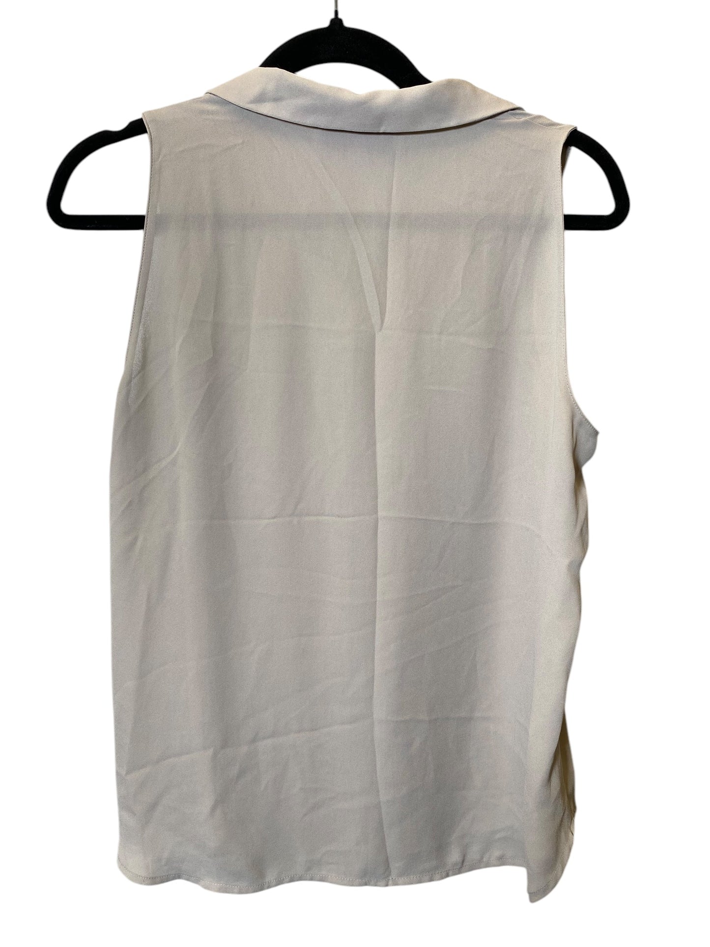 Top Sleeveless By Loft In Tan, Size: M