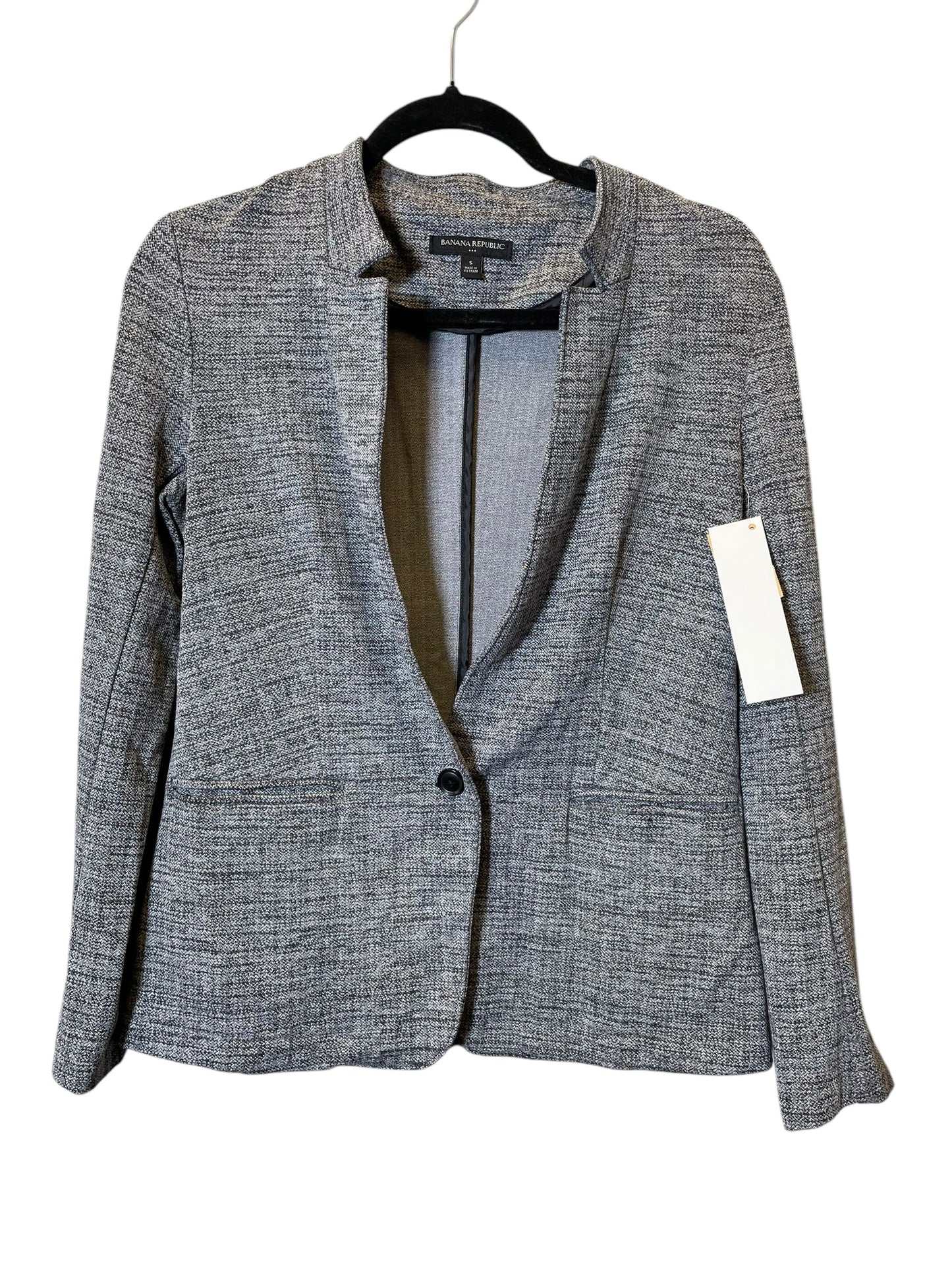 Blazer By Banana Republic In Grey, Size: S