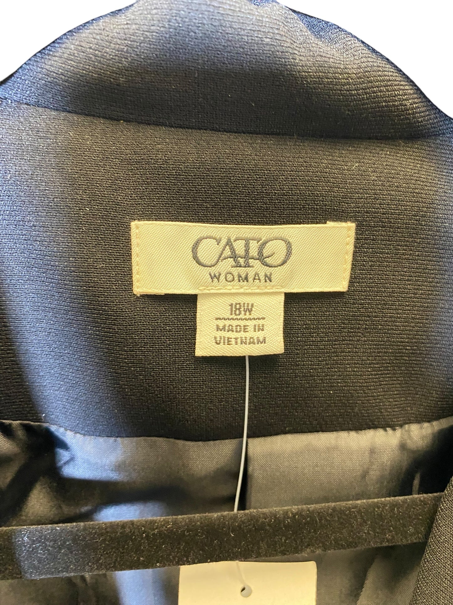 Blazer By Cato In Black, Size: 1x