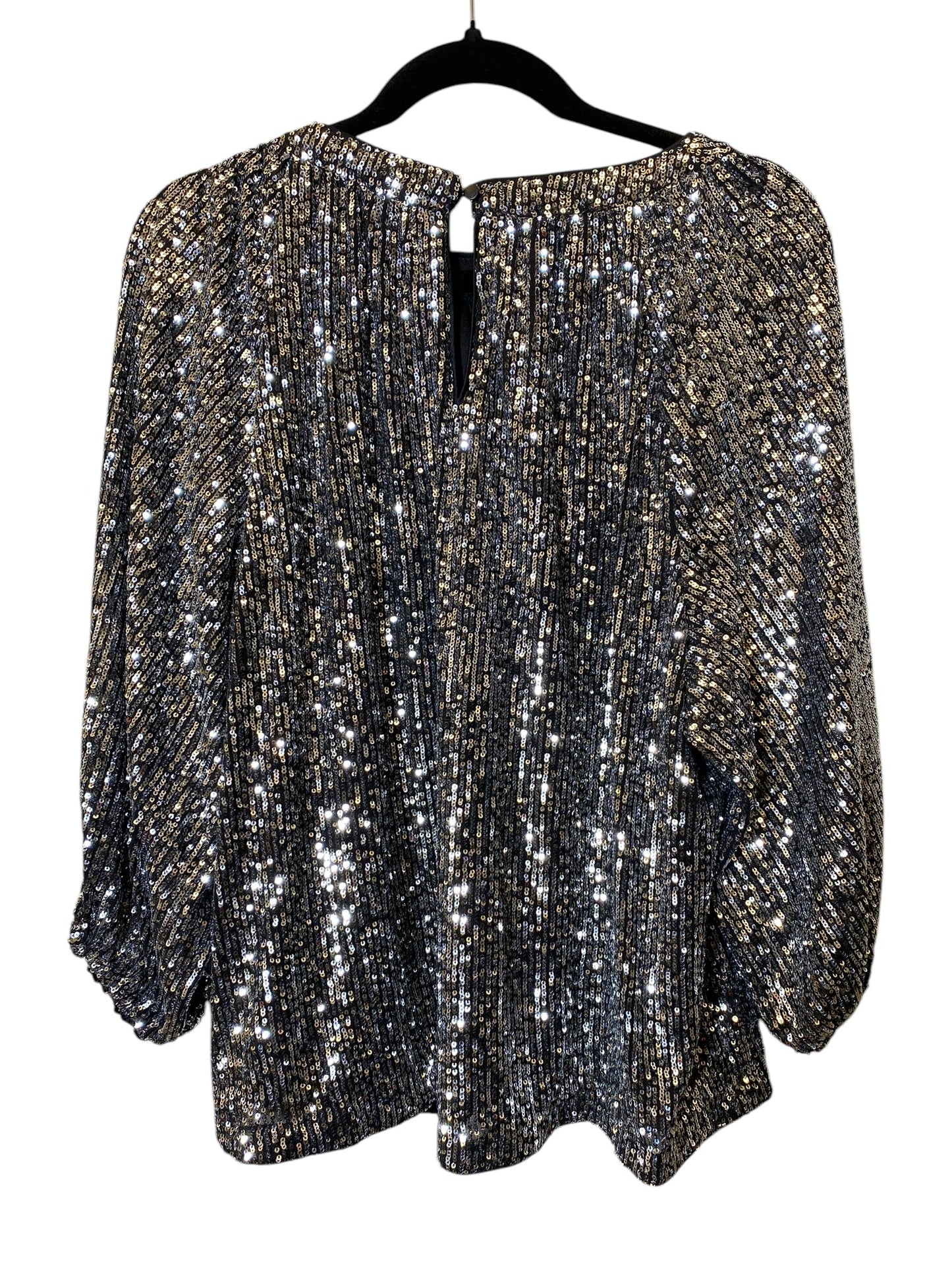 Top 3/4 Sleeve By Vince Camuto In Silver, Size: Xl