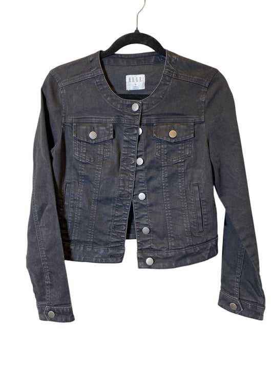 Jacket Denim By Elle In Black, Size: M