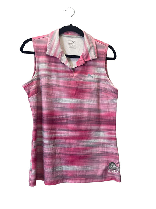 Grey & Pink Top Sleeveless Puma, Size L