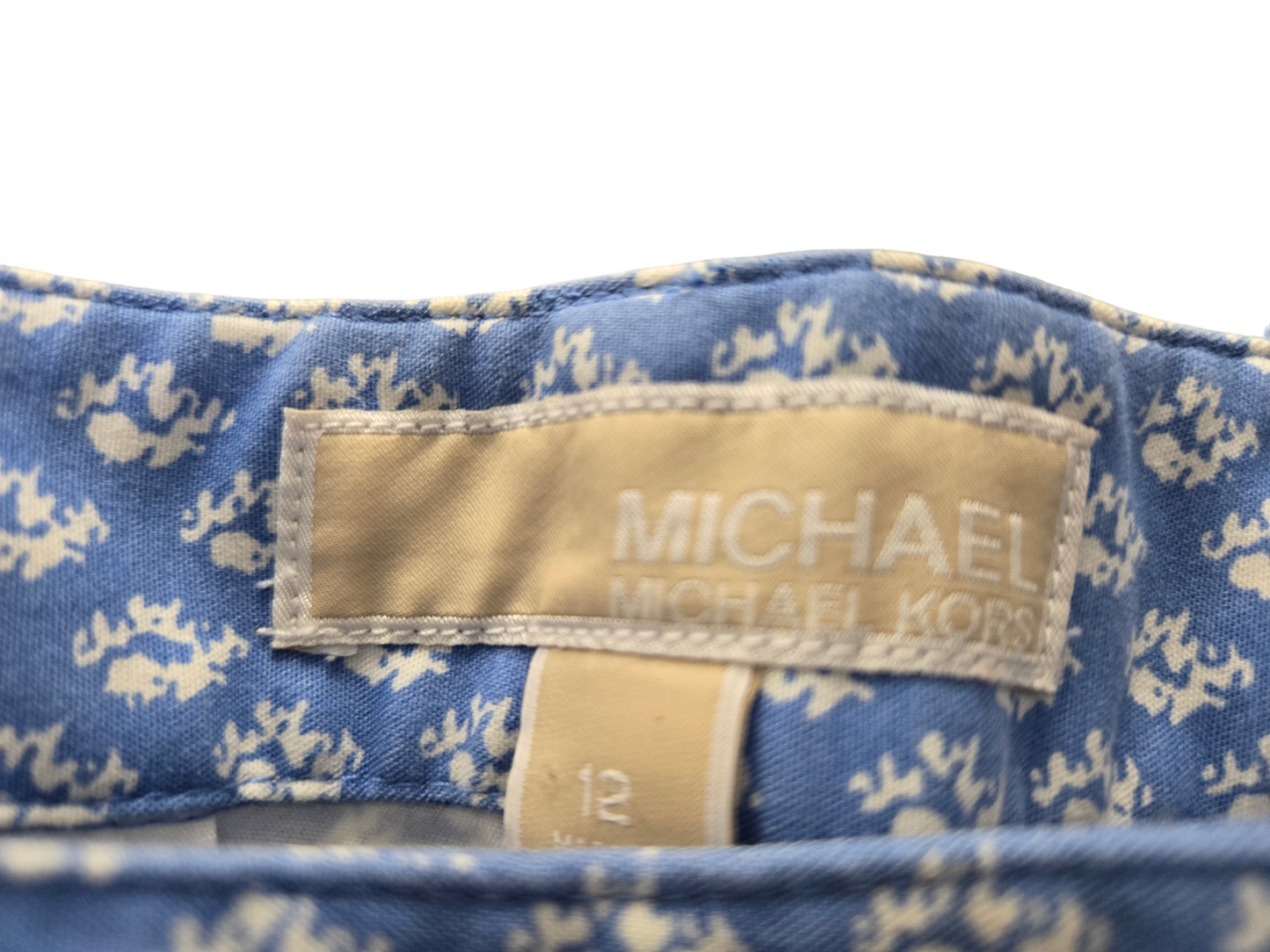 Blue Pants Cargo & Utility Michael By Michael Kors, Size 12