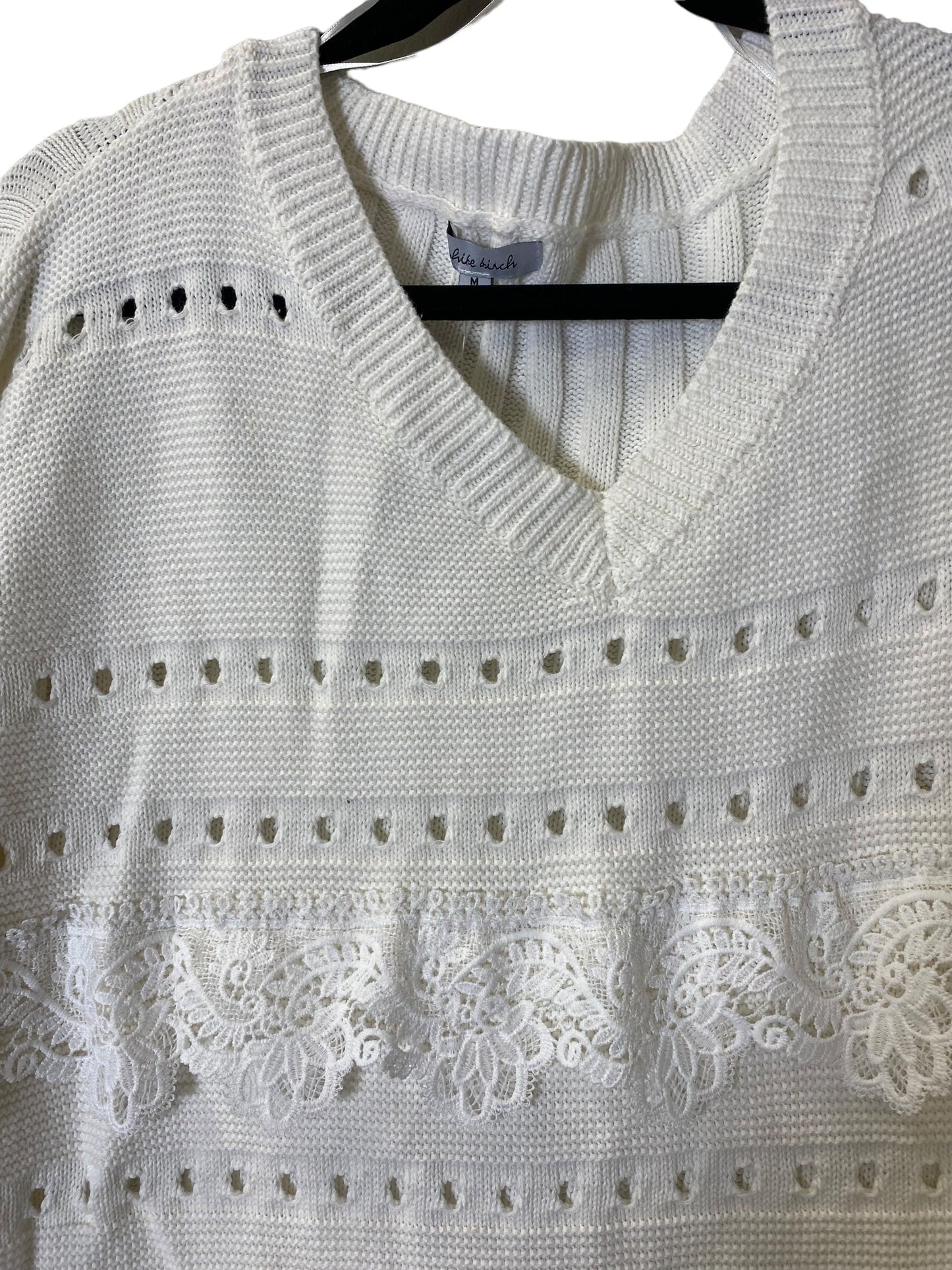 Sweater By White Birch In White, Size: M