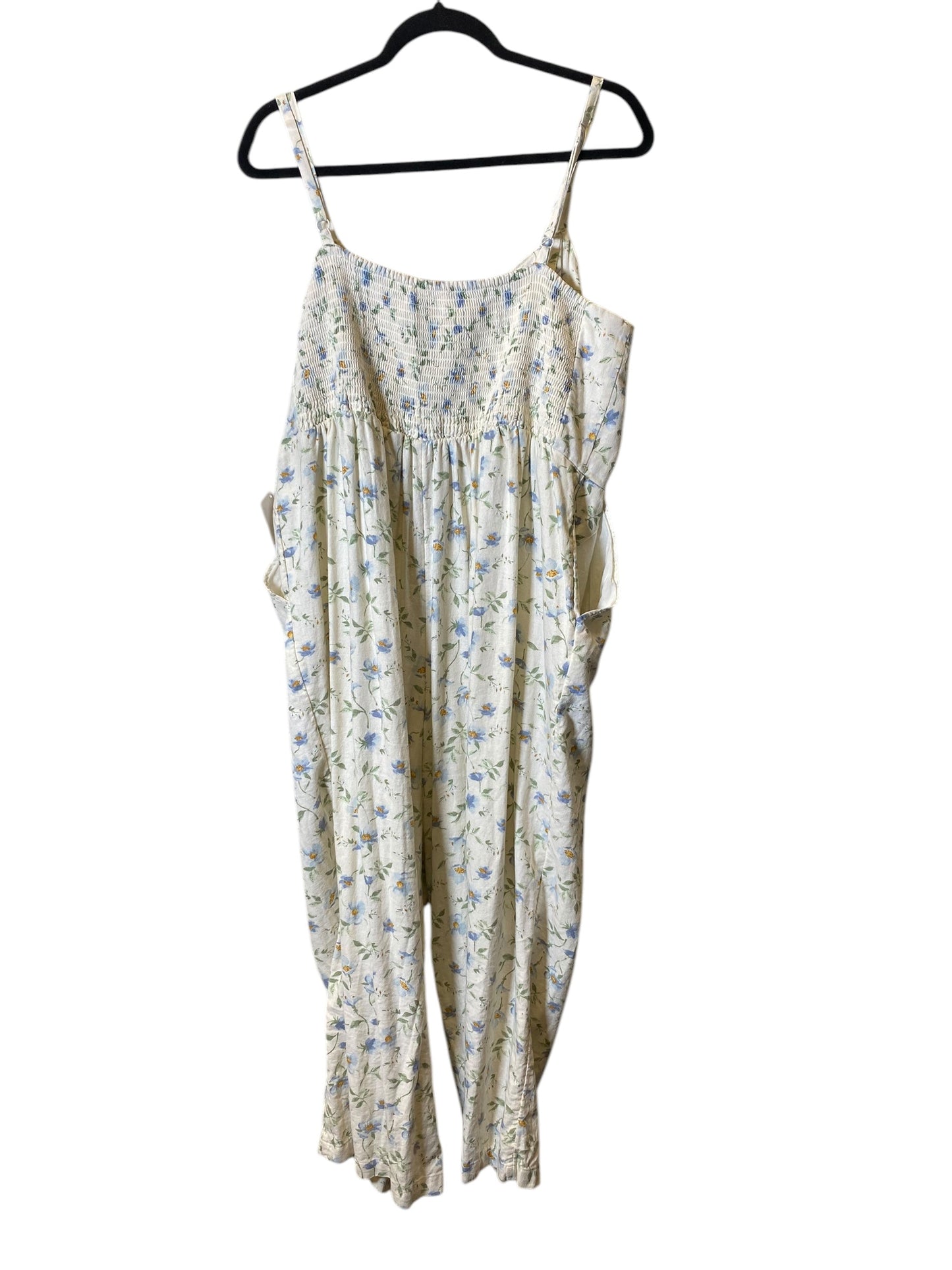 Overalls By Old Navy In Floral Print, Size: Xl