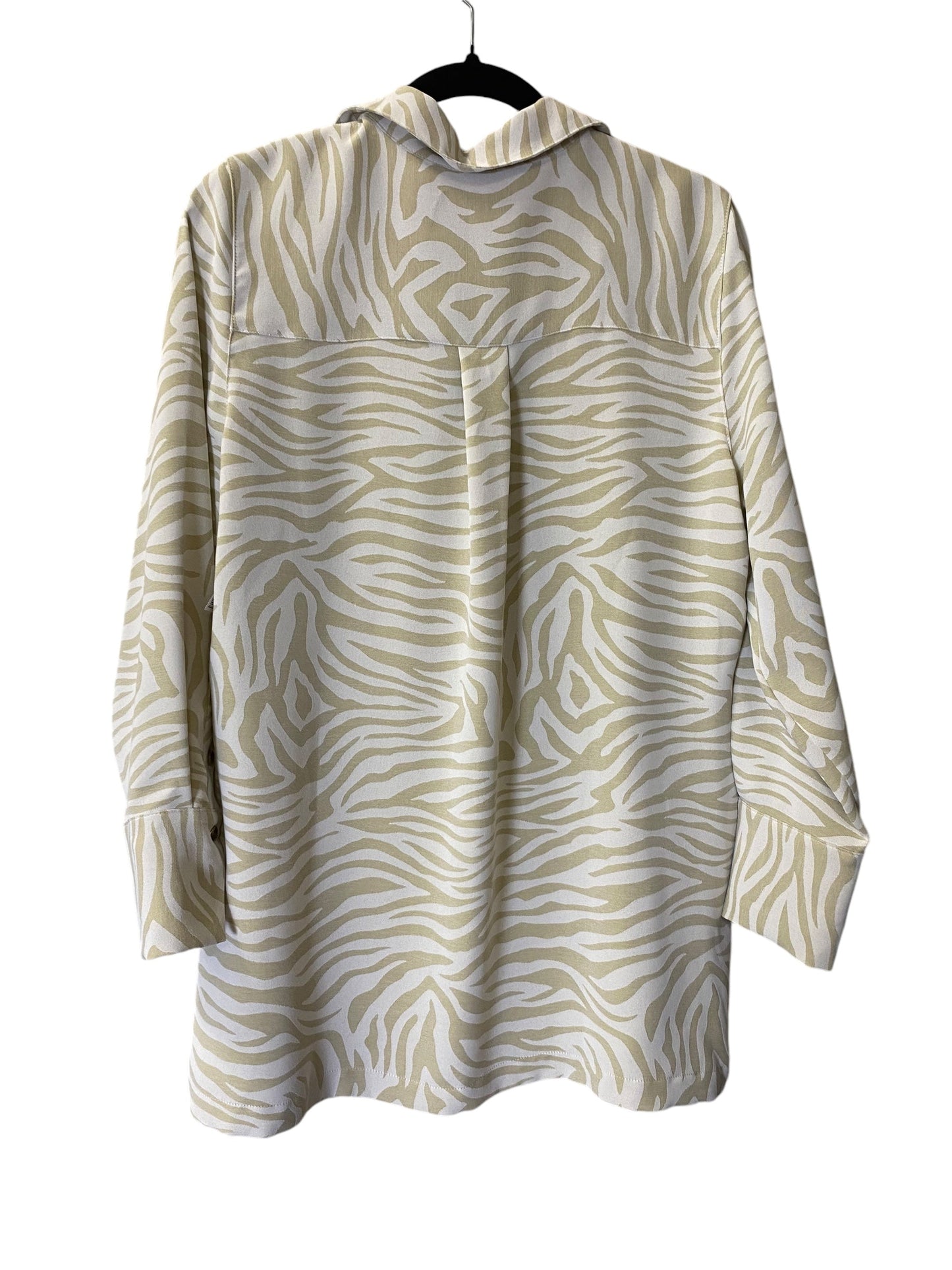 Top Long Sleeve By Chicos In Animal Print, Size: M