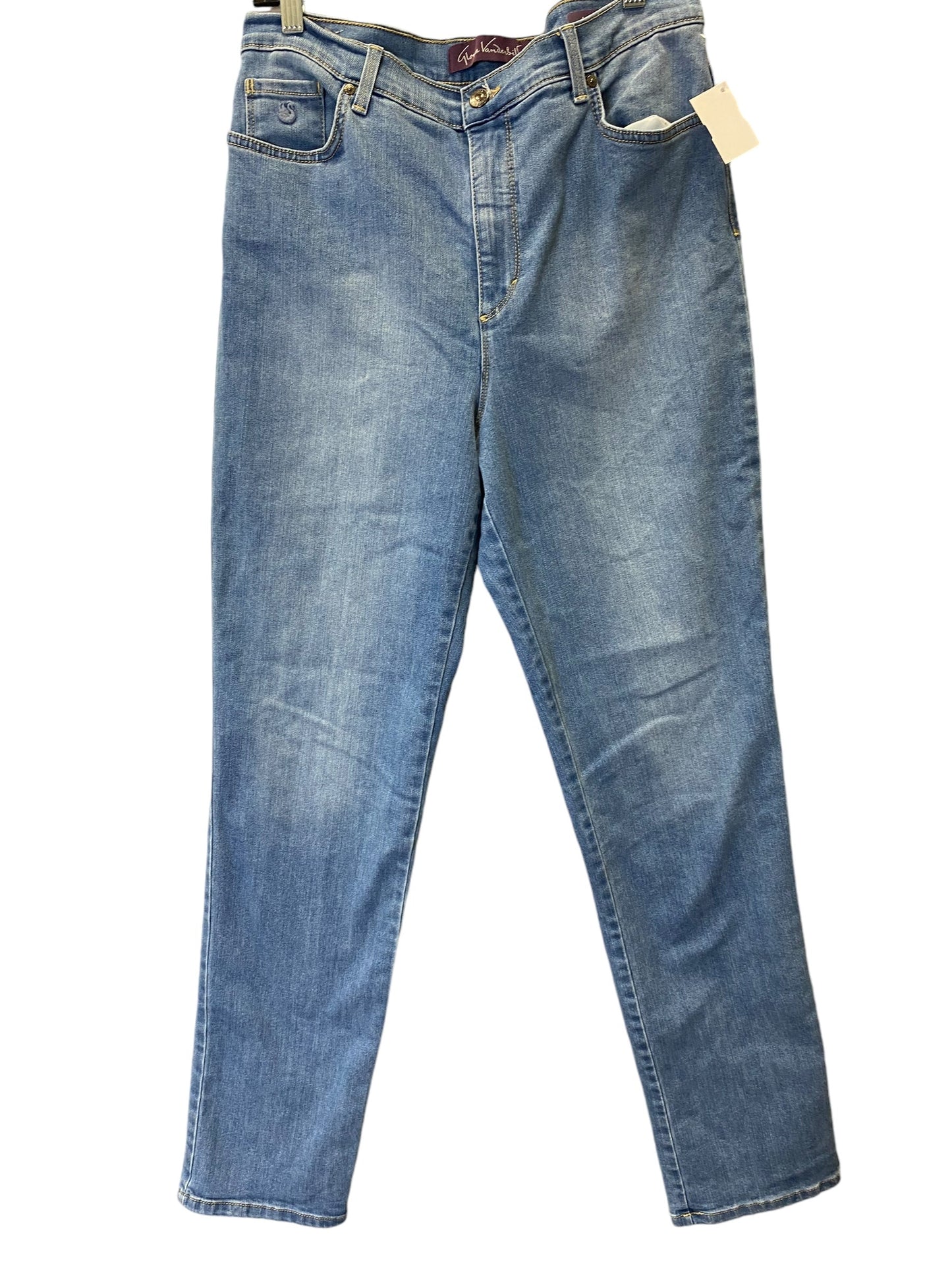 Jeans Straight By Gloria Vanderbilt In Blue Denim, Size: 10