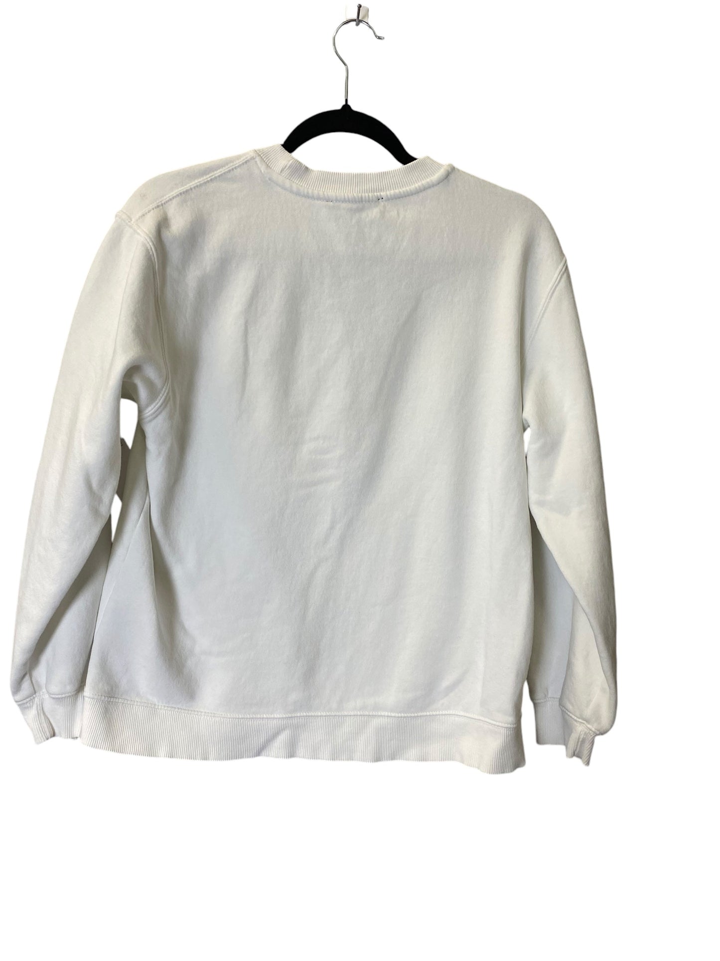 Sweatshirt Crewneck By Zara In White, Size: M