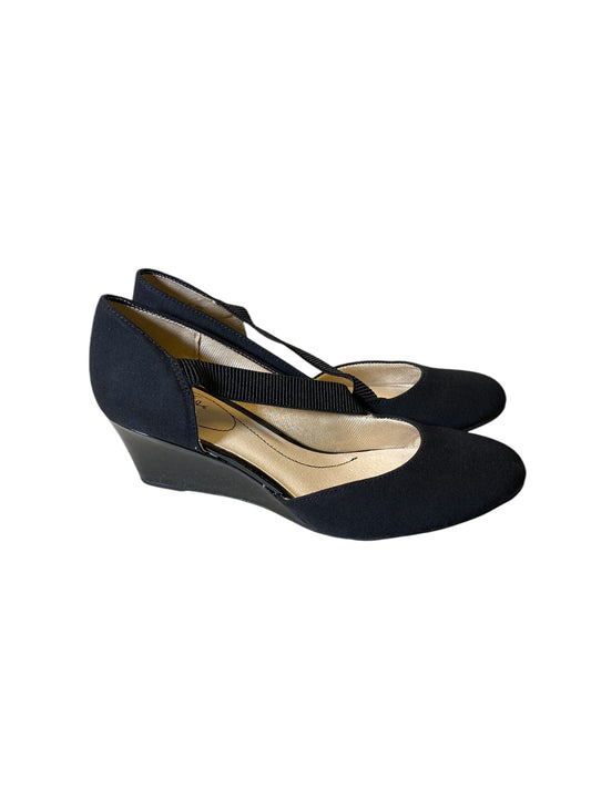 Shoes Heels Wedge By Life Stride In Black, Size: 9.5