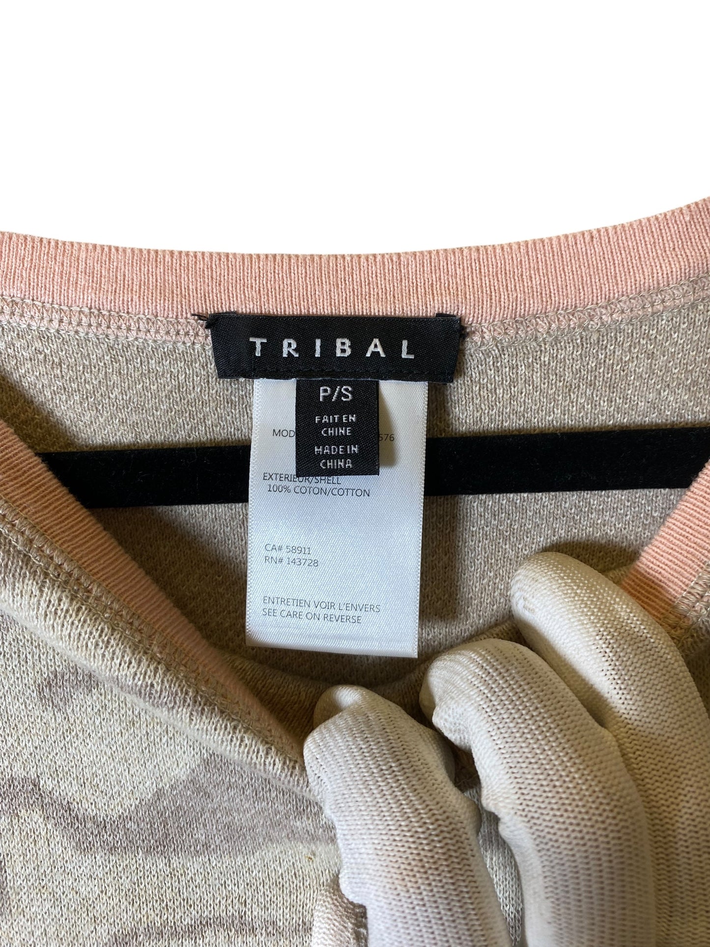 Sweater By Tribal In Animal Print, Size: S