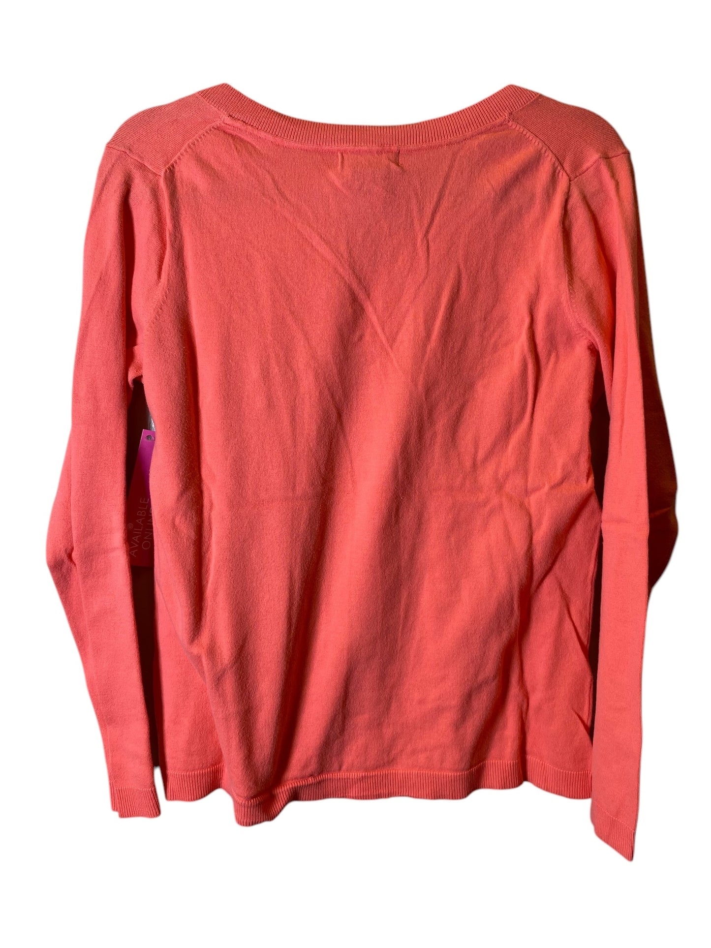 Top Long Sleeve By Eddie Bauer In Pink, Size: L