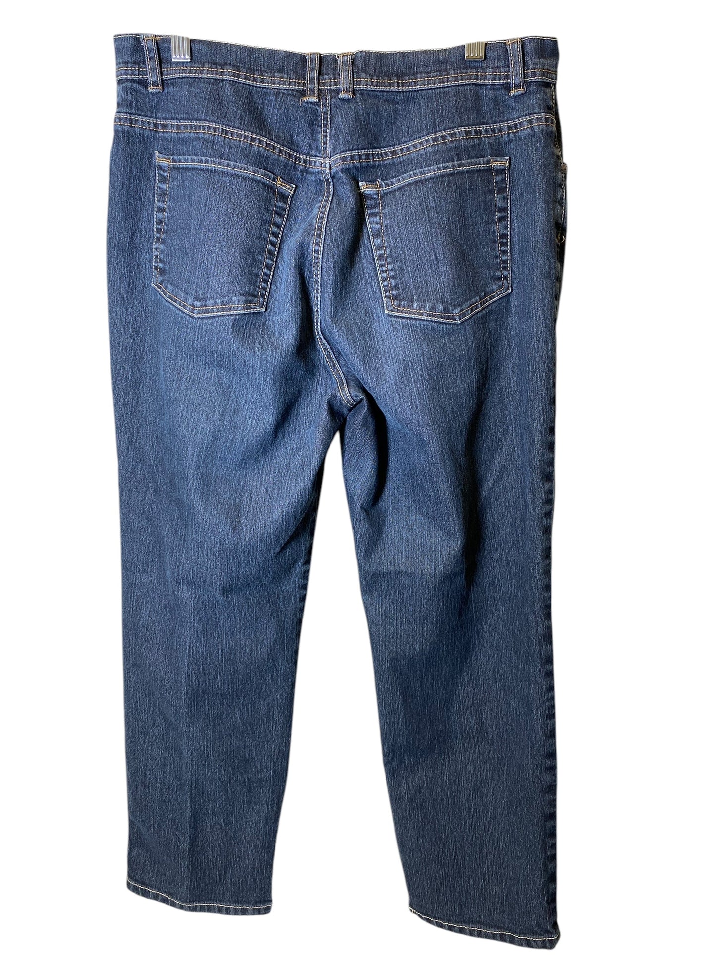 Jeans Straight By Gloria Vanderbilt In Blue Denim, Size: 12