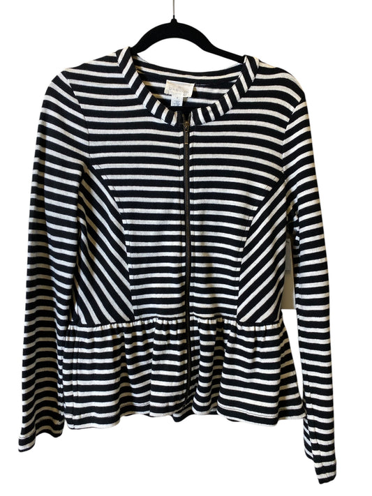 Jacket Other By Caslon In Striped Pattern, Size: M