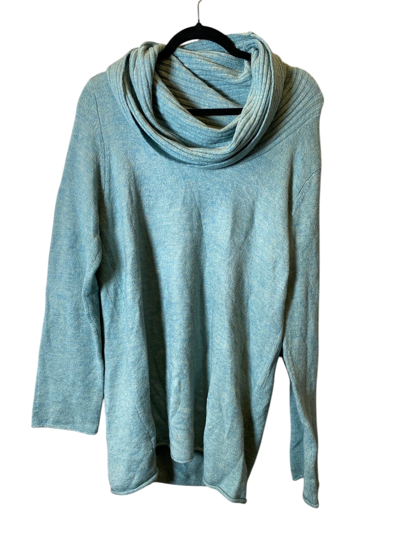 Sweater By Faded Glory In Teal, Size: L