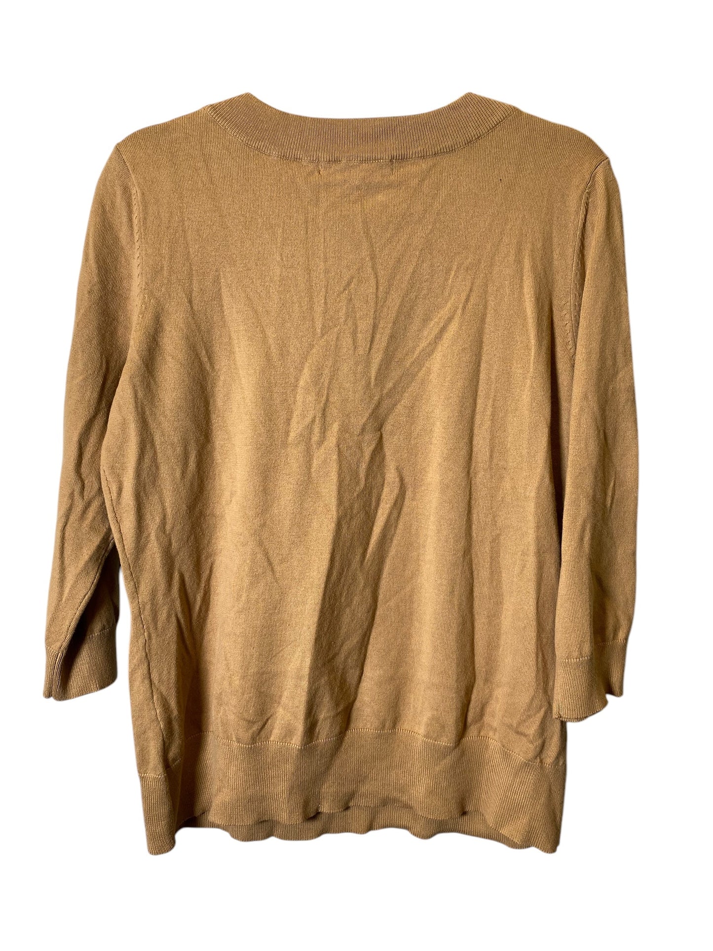 Sweater By Requirements In Tan, Size: L