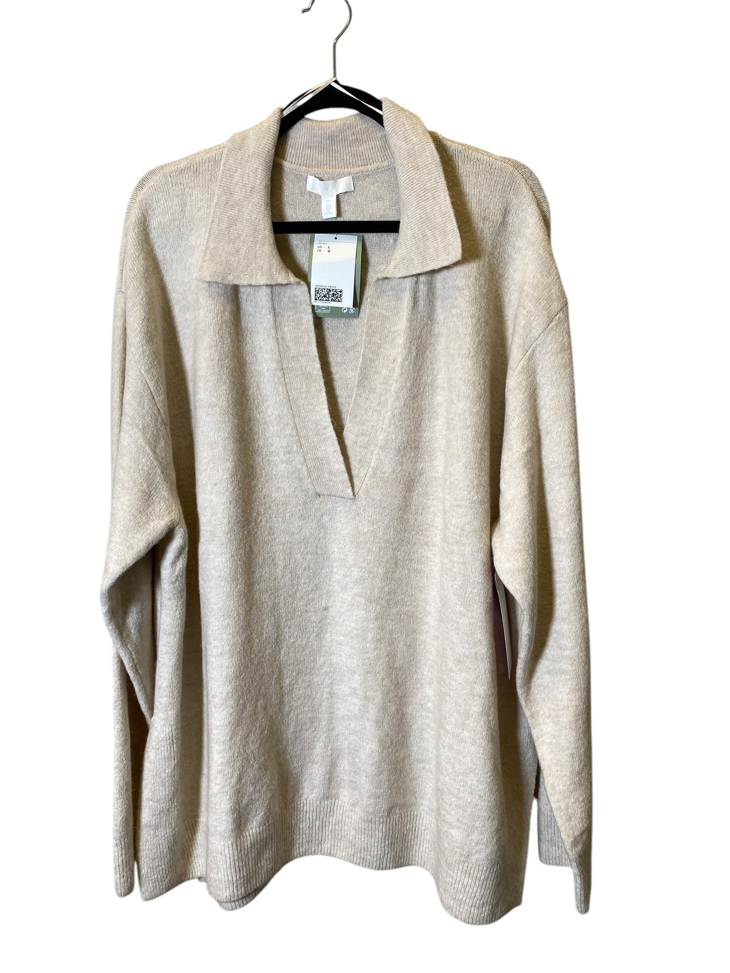 Sweater By H&m In Beige, Size: L