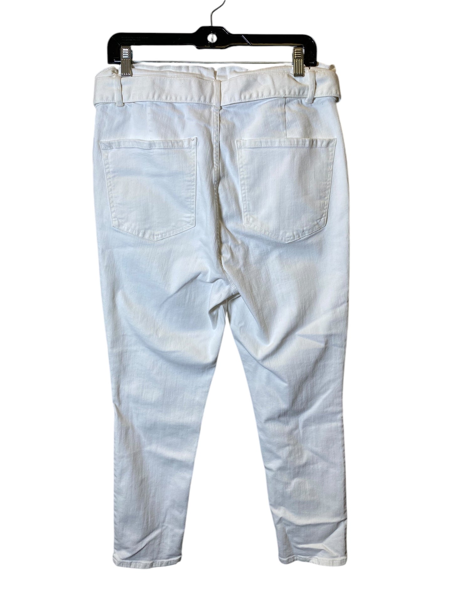 Jeans Skinny By Express In White Denim, Size: 12