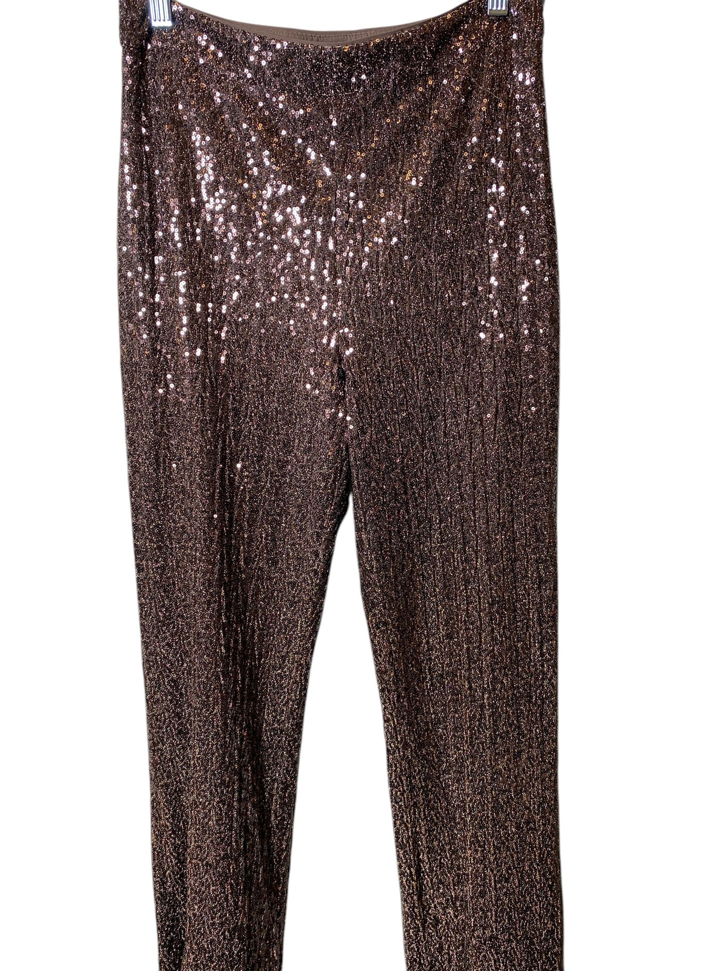 Pants Designer By Badgley Mischka In Brown, Size: 8