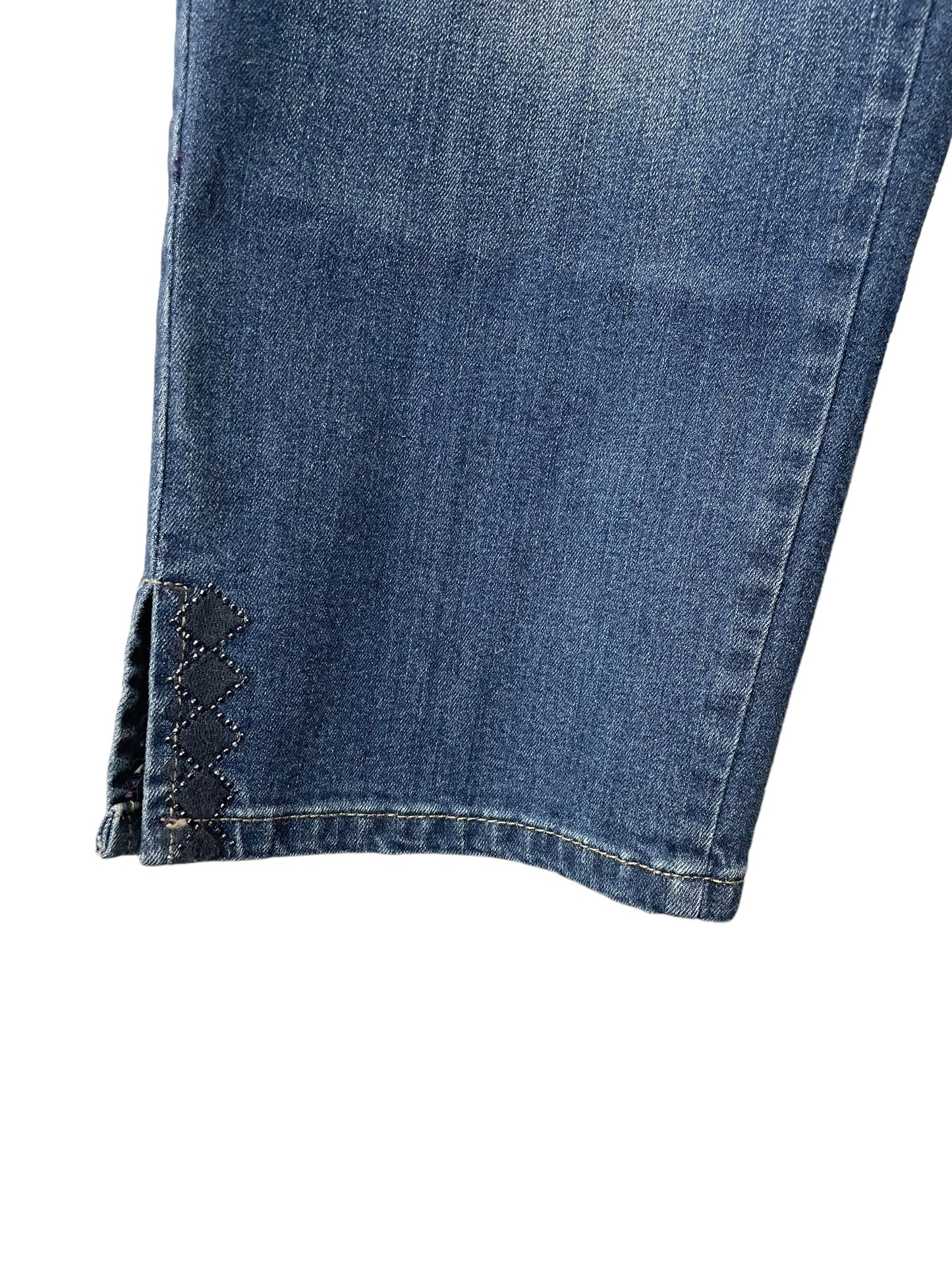 Jeans Cropped By Clothes Mentor In Blue Denim, Size: 14