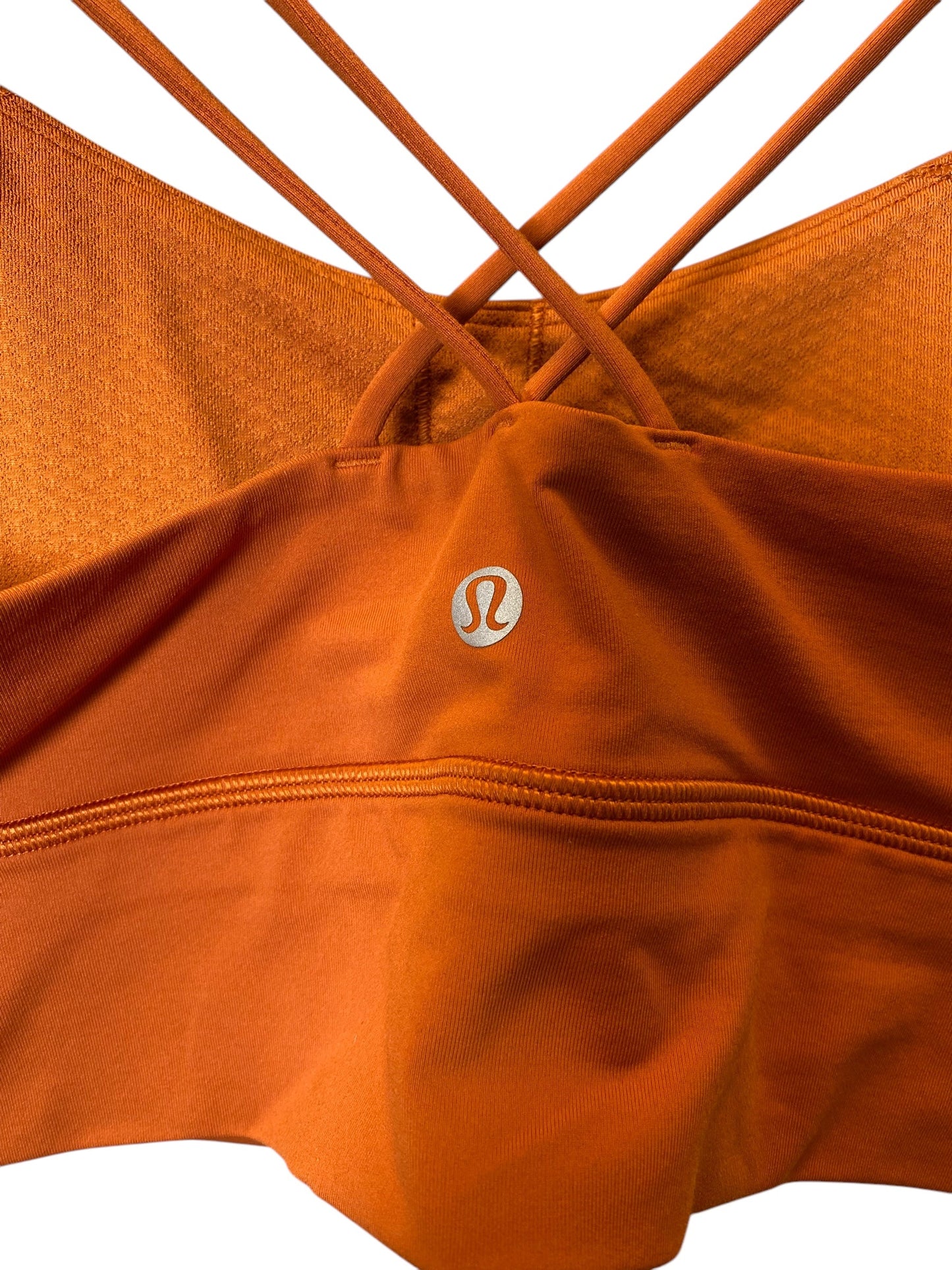 Athletic Bra By Lululemon In Orange, Size: M