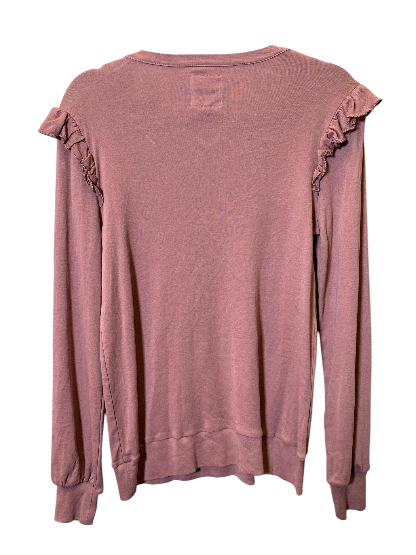 Top Long Sleeve By Chaser In Mauve, Size: M