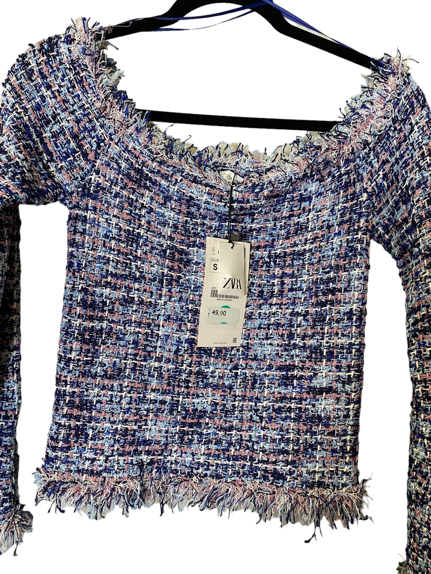 Top 3/4 Sleeve By Zara In Multi-colored, Size: S