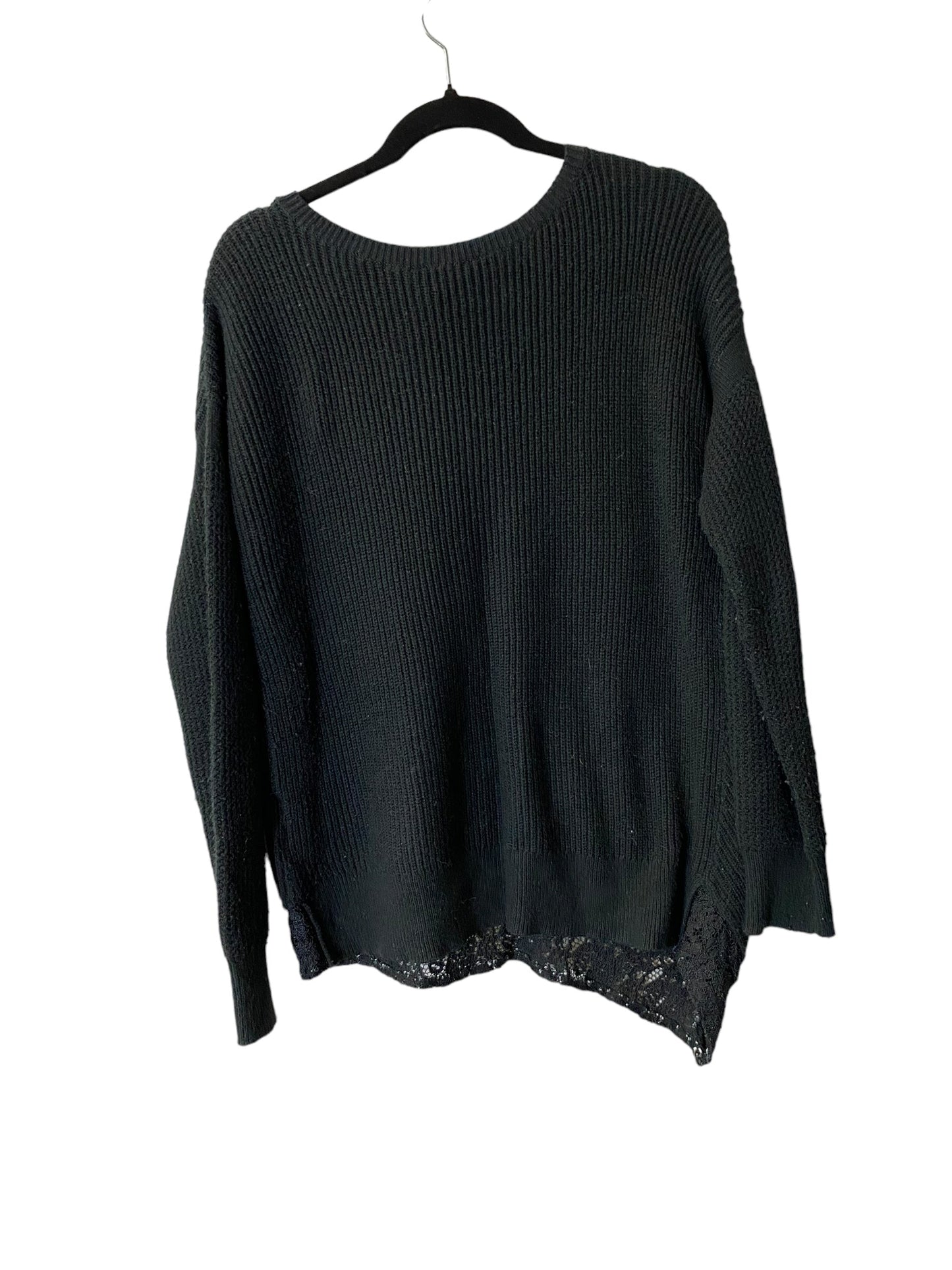 Sweater By Simply Vera In Black, Size: M