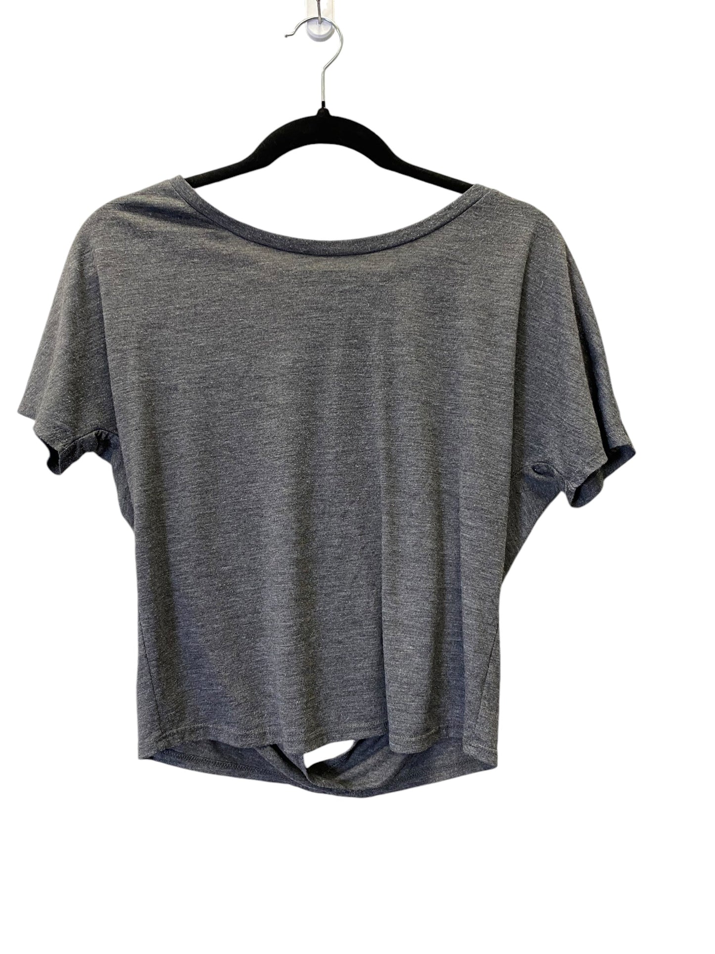 Athletic Top Short Sleeve By Alo In Grey, Size: M