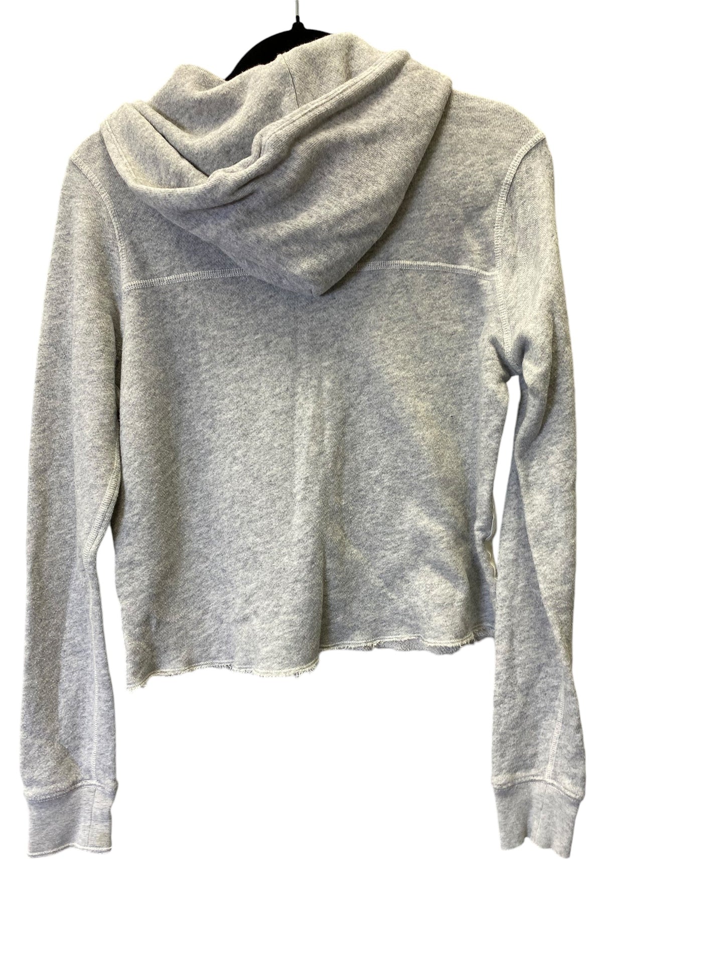 Sweatshirt Hoodie By Abercrombie And Fitch In Grey, Size: S