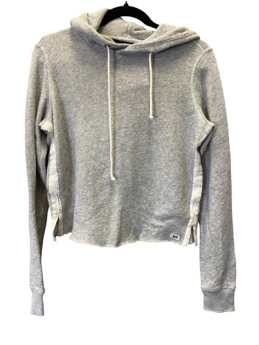 Sweatshirt Hoodie By Abercrombie And Fitch In Grey, Size: S