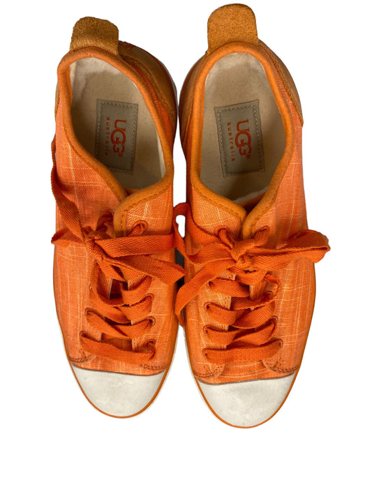 Shoes Sneakers By Ugg In Orange, Size: 8.5