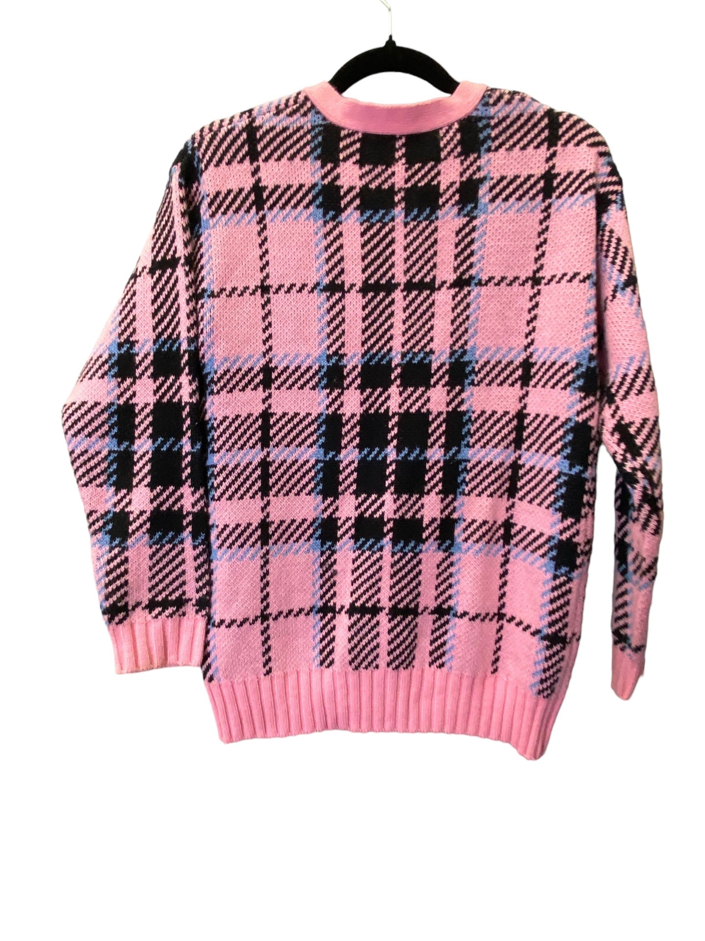 Sweater By Forever 21 In Plaid Pattern, Size: S