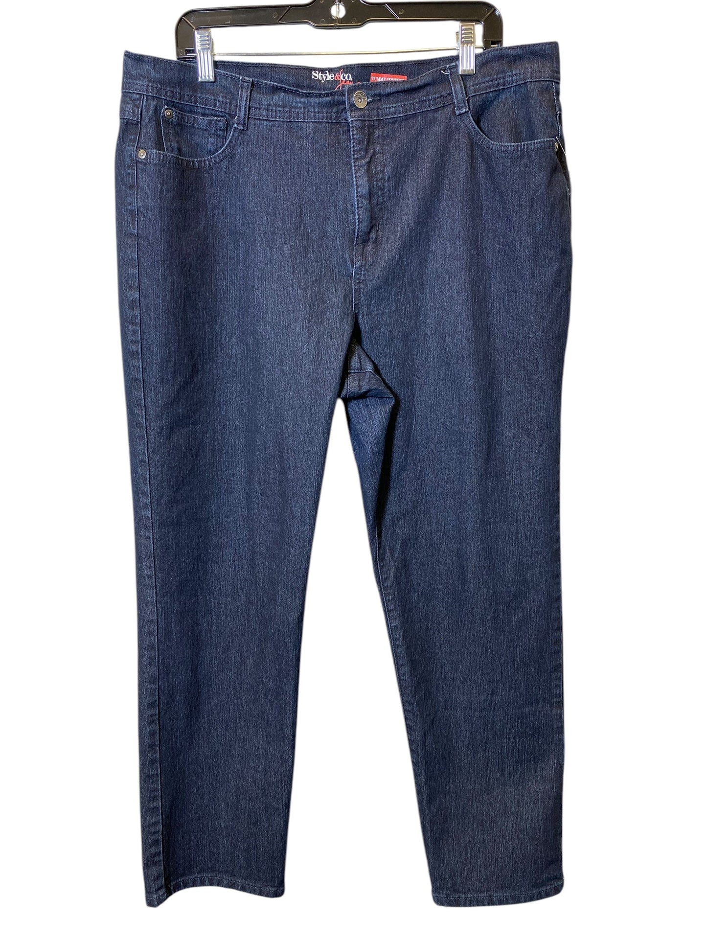 Jeans Skinny By Style And Company In Blue Denim, Size: 18