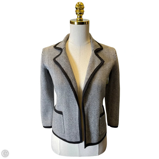 Blazer By Ann Taylor In Black & Grey, Size: Xs