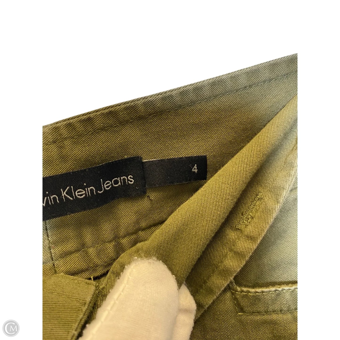 Skirt Mini & Short By Calvin Klein In Green, Size: 4
