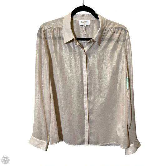 Top Long Sleeve By Laundry In Peach, Size: M