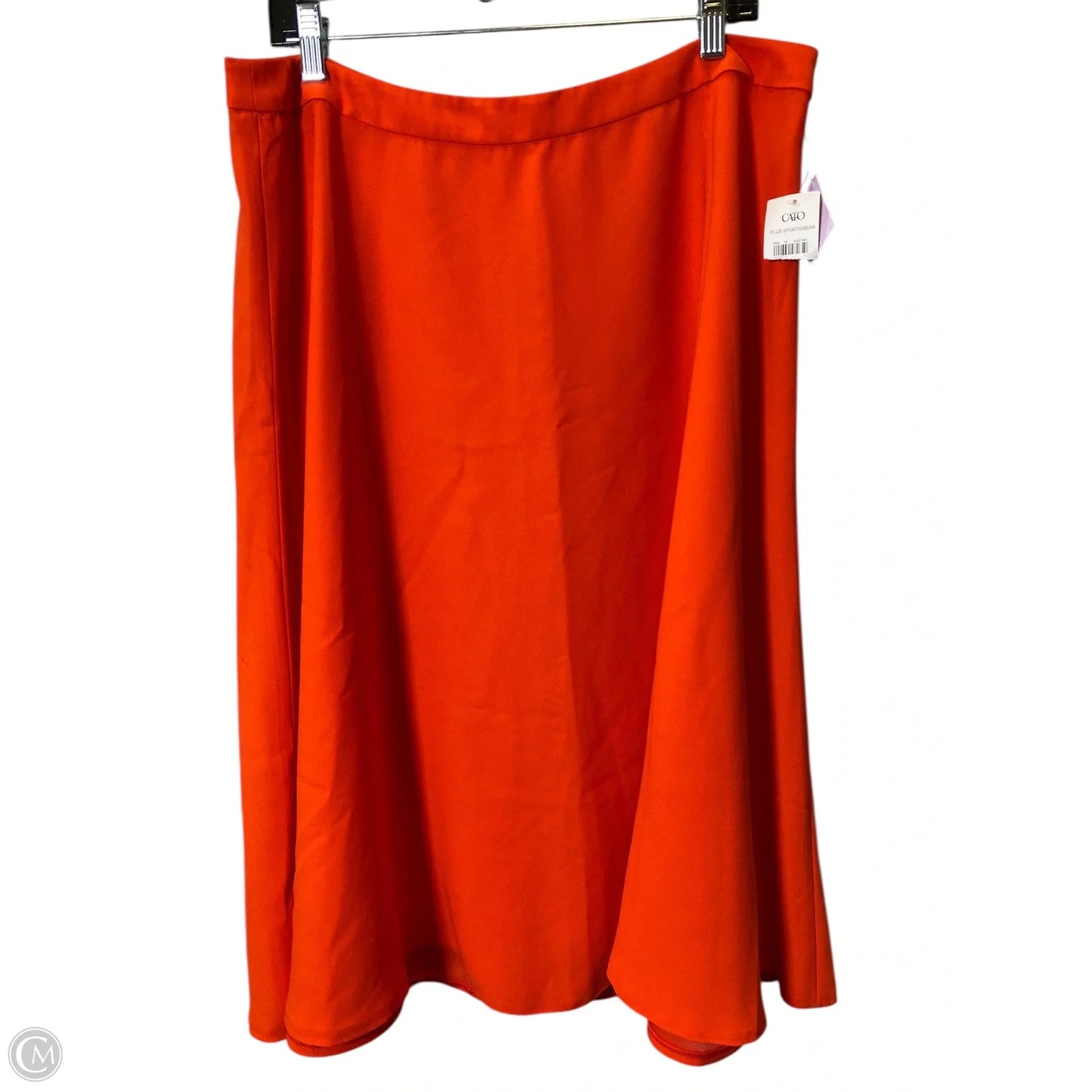 Skirt Maxi By Cato In Orange, Size: 18