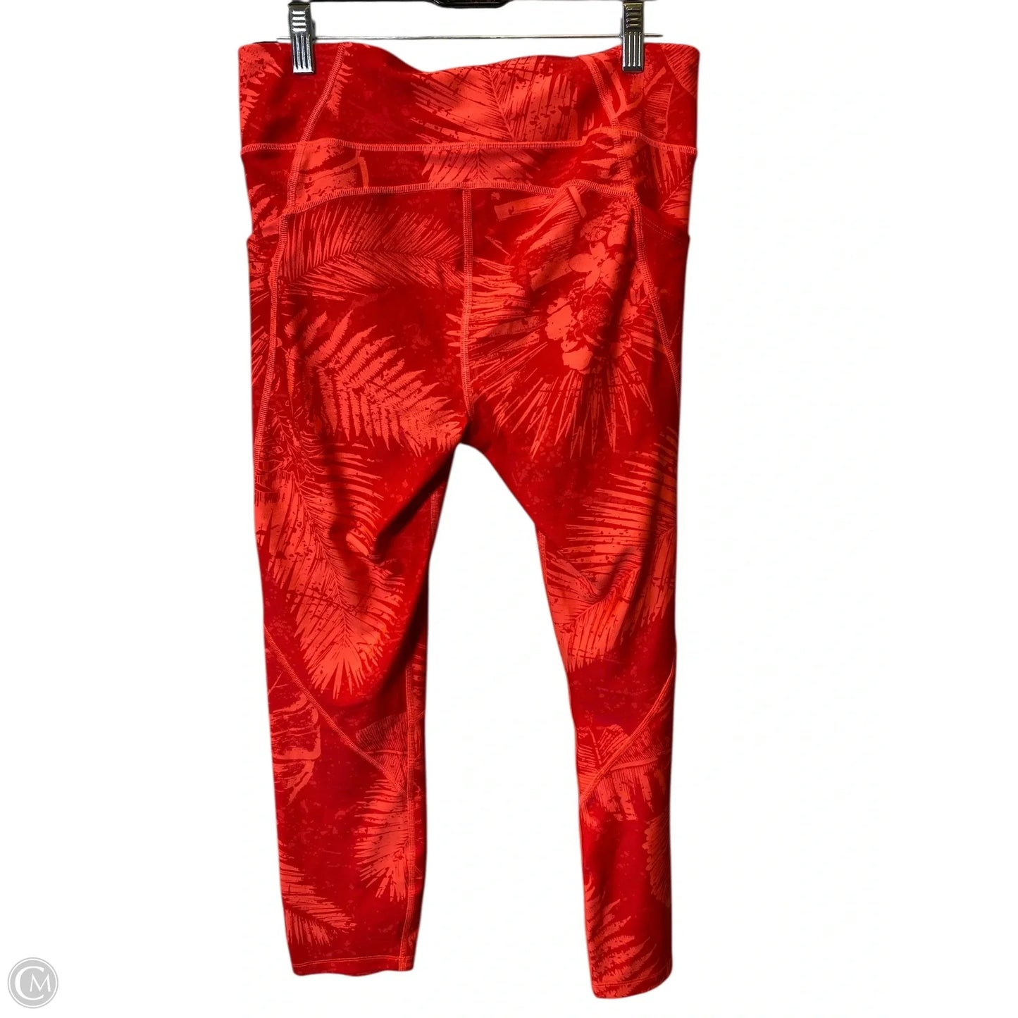 Athletic Leggings By Under Armour In Red, Size: L