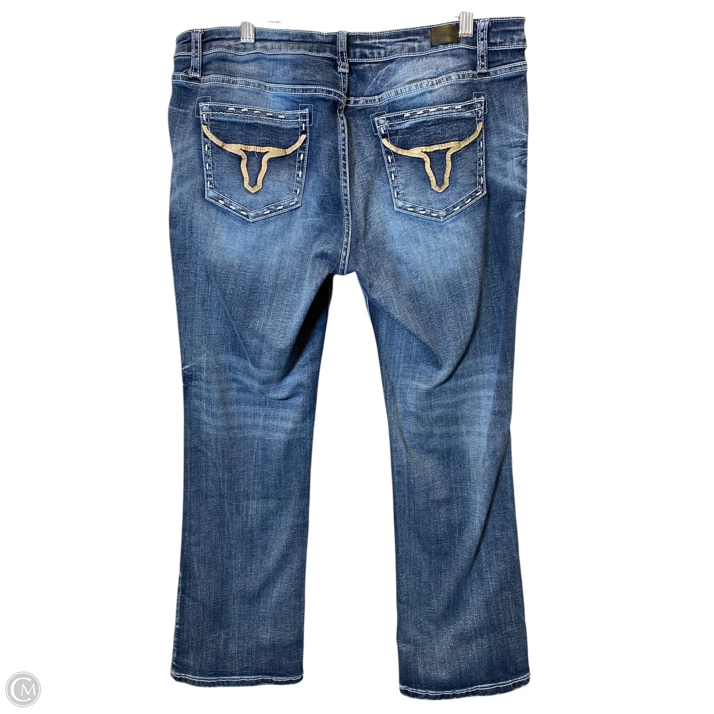 Jeans Straight By Clothes Mentor In Blue Denim, Size: 16