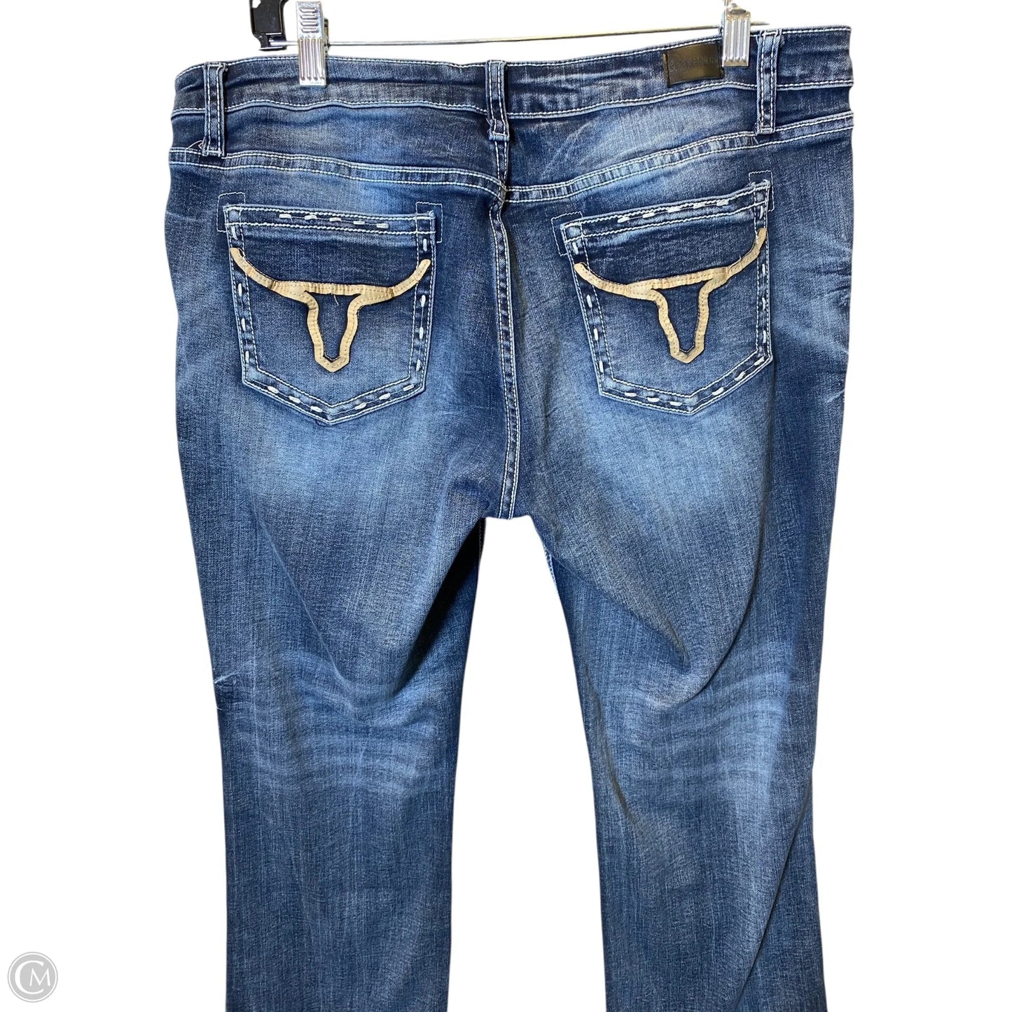 Jeans Straight By Clothes Mentor In Blue Denim, Size: 16