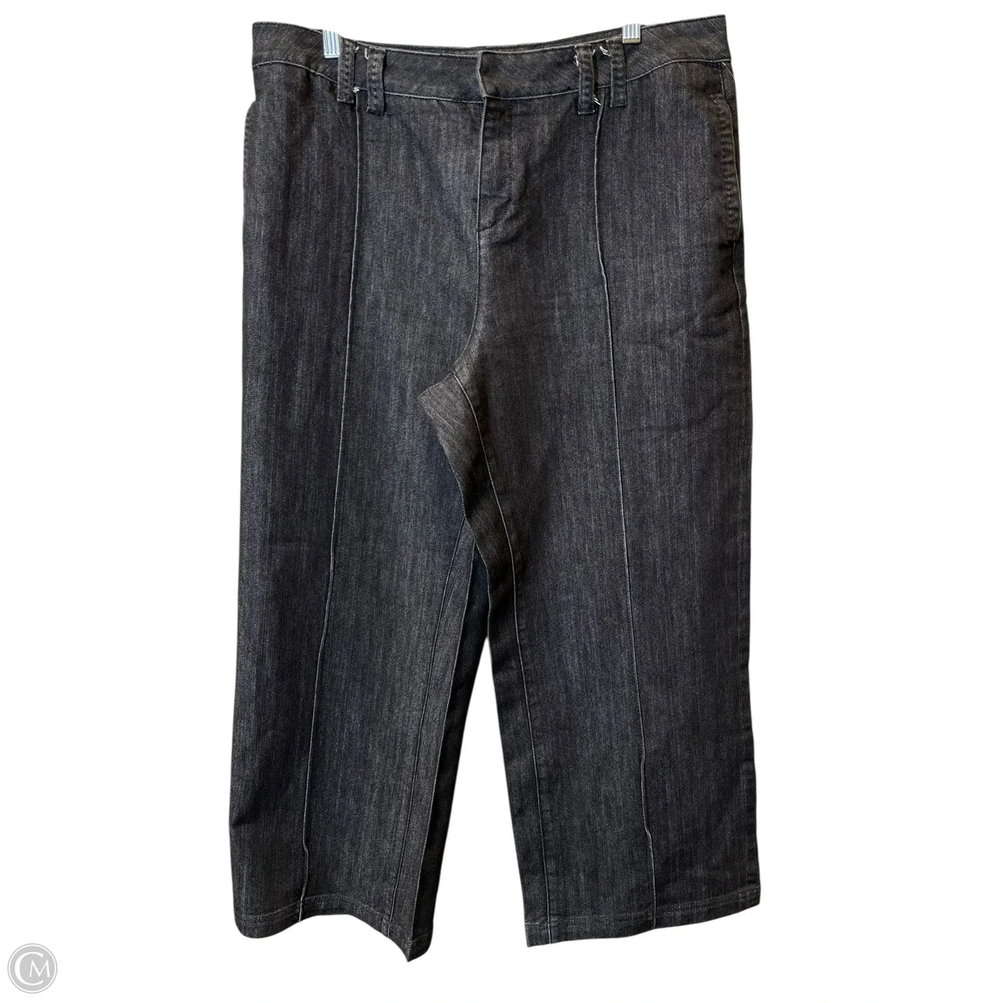 Jeans Straight By Coldwater Creek In Black Denim, Size: 16