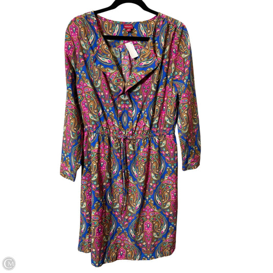 Dress Casual Midi By Merona In Multi-colored, Size: L