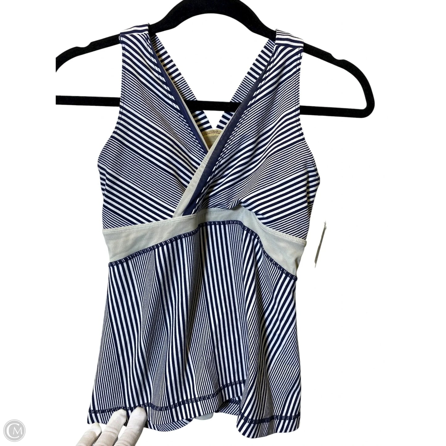 Athletic Tank Top By Lululemon In Striped Pattern, Size: 6